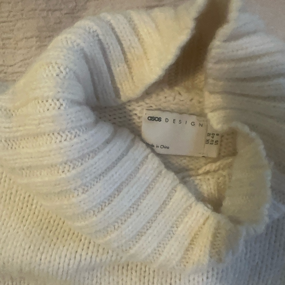 comfy white turtleneck sweater and oversized! from ASOS